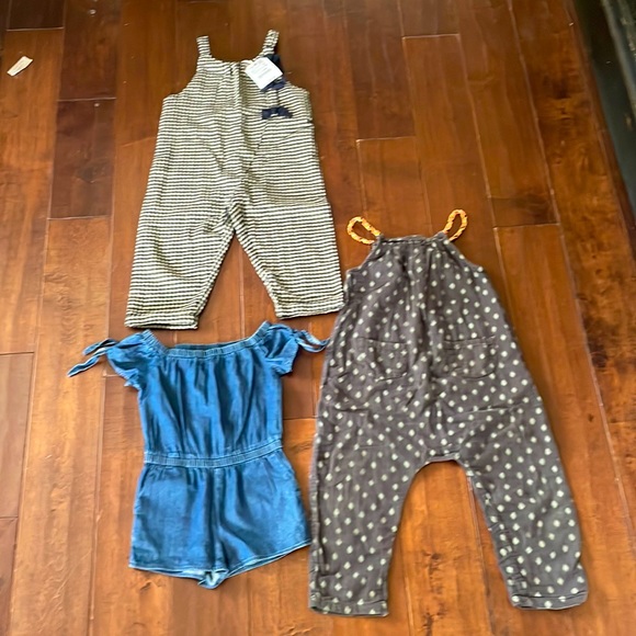 Zara, Art Class, French Toast Other - 3 darling jumpsuits size 3T